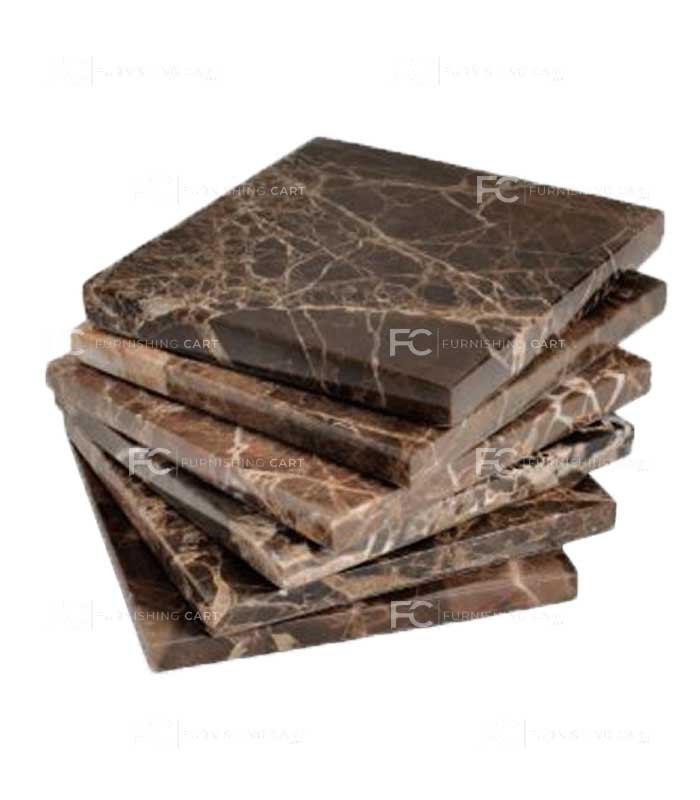 Coffee Brown Marble Coaster