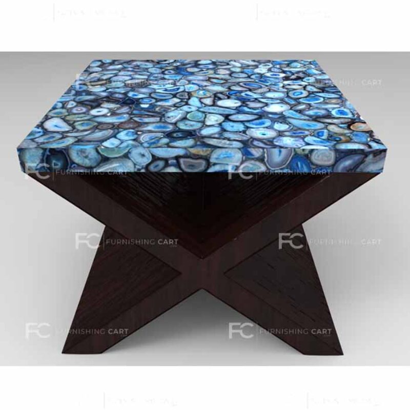Blue Agate End Table – Lusso