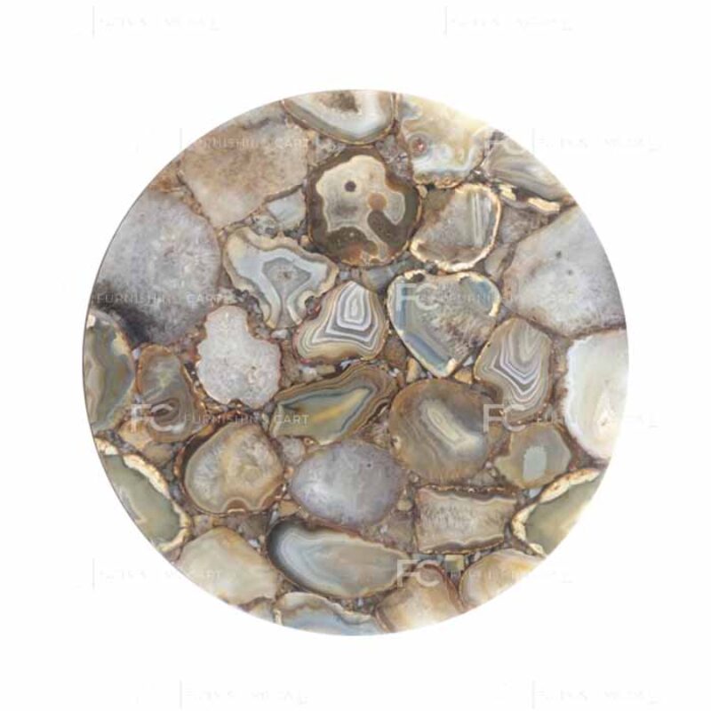 Brown Agate Round Table – R104