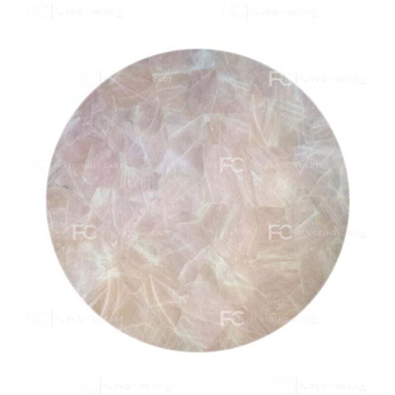 Pink Quartz Round Table – R112