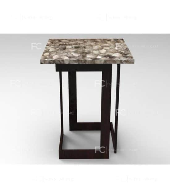 Smoky Quartz End Table Unico Furnishingcart