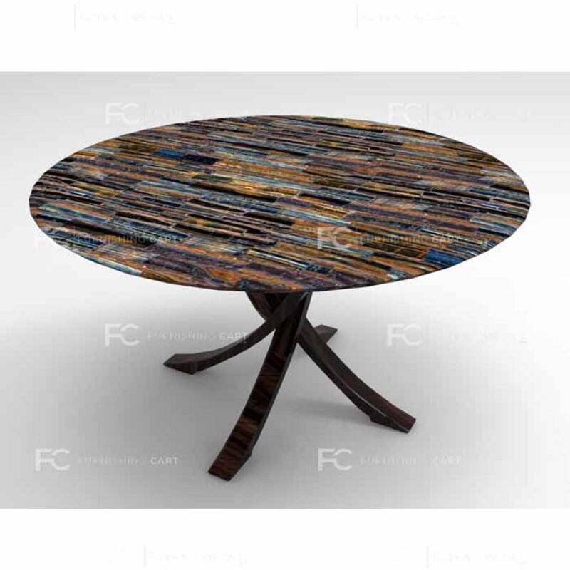 Tiger Eye Blue Coffee Table – Unico
