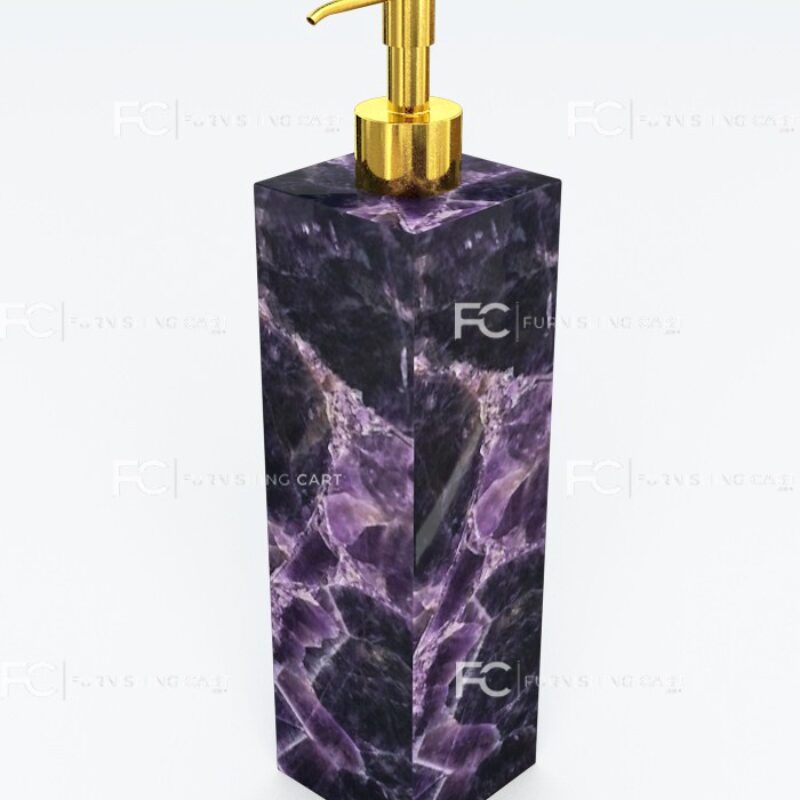 Amethyst Gemstone Soap Dispenser