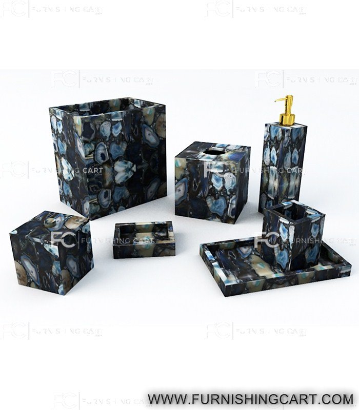 Blue-agate-bath-accessories-set