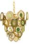 Green Agate Contemporary Crystal Chandelier