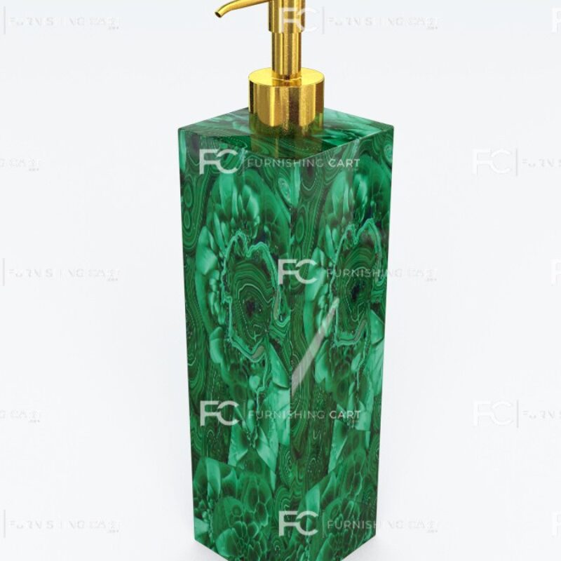 Malachite Gemstone Soap Dispenser