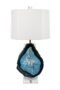 Blue Agate Geode Big Slice Lamp Shade With Golden Rim TL-111