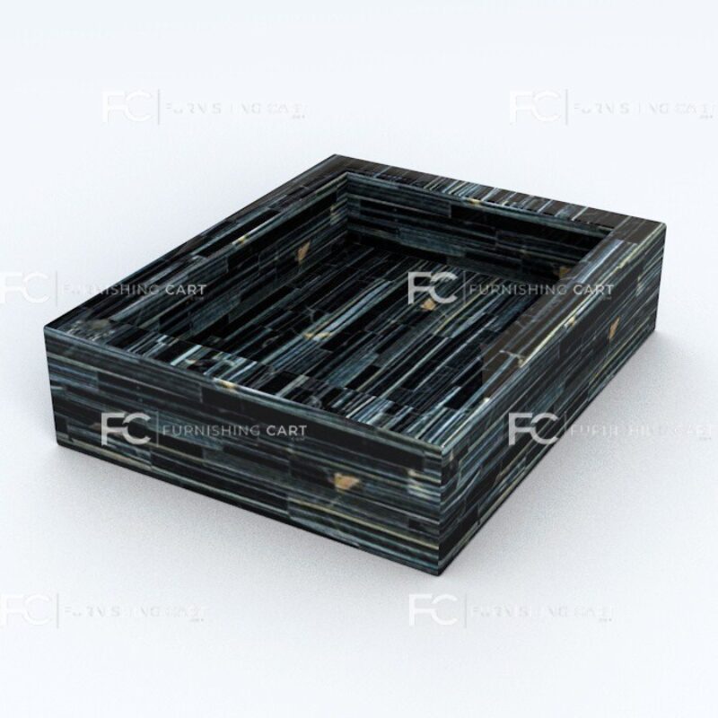 Tiger Eye Blue Soap Dish