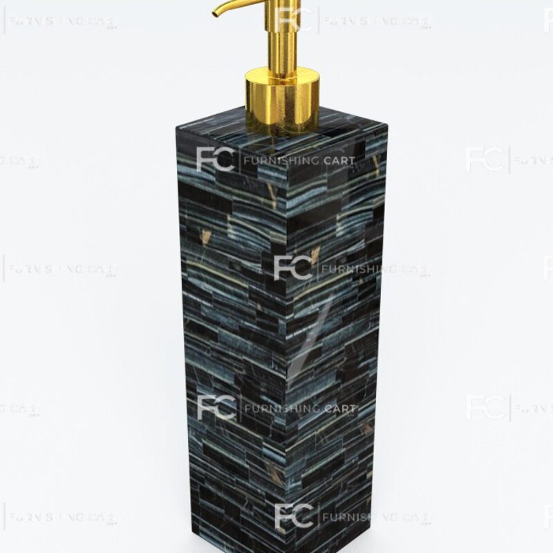 Tiger Eye Blue Soap Dispenser