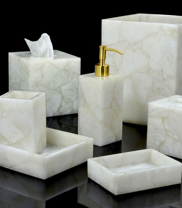 amazon white bathroom accessories