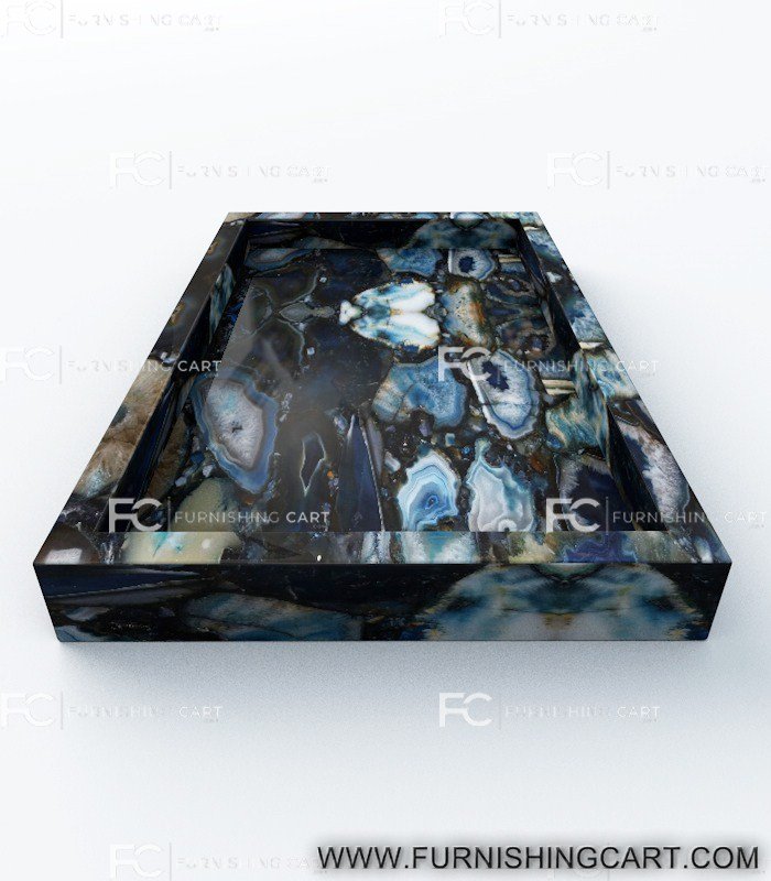 Blue Agate Bath Accessories Set Furnishingcart