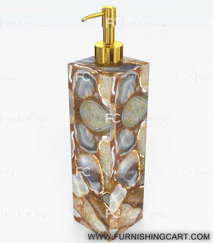 Golden Agate Soap Dispenser