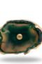 Green Agate Knobs With Golden Rim