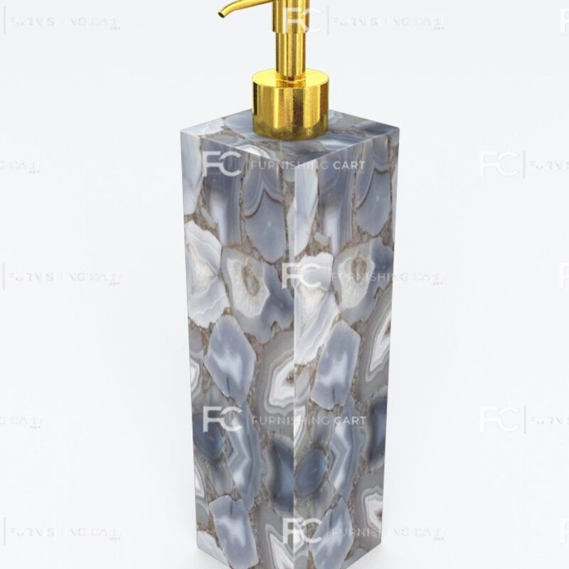 Grey Agate Soap Dispenser