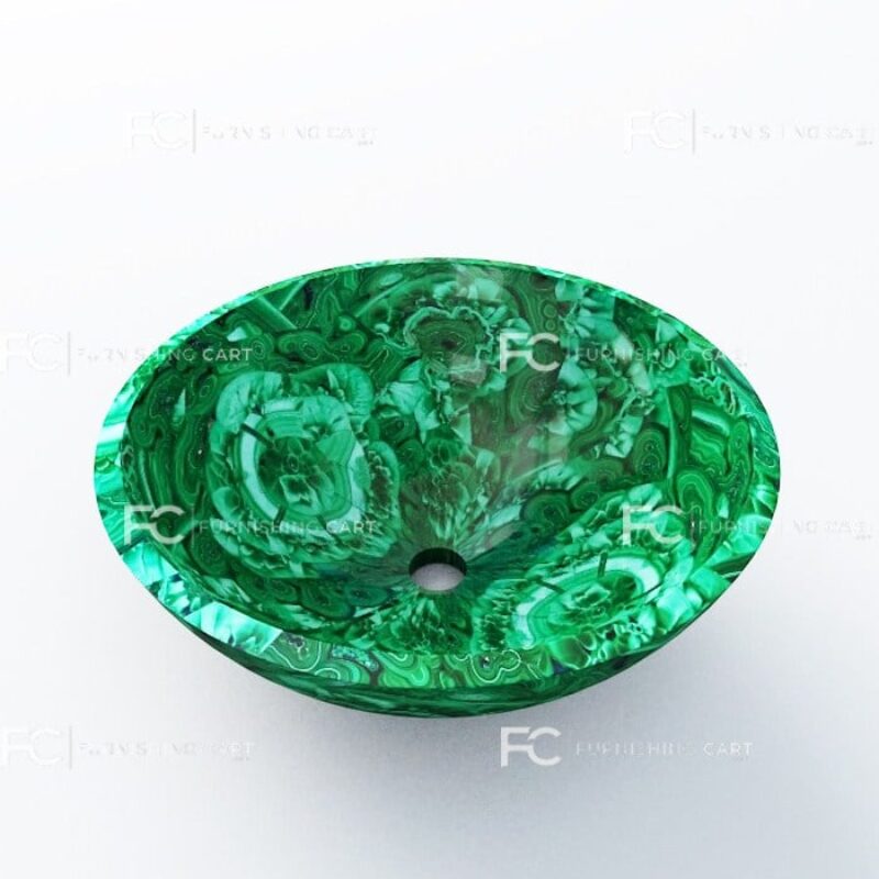 Malachite Round Wash Basin Vessel Sink LWB-126