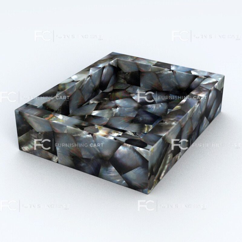 Mother Of Pearl Black Soap Dish Case