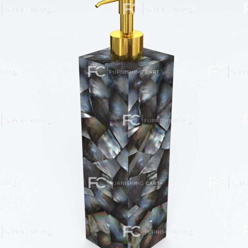 Mother Of Pearl Black Soap Dispenser