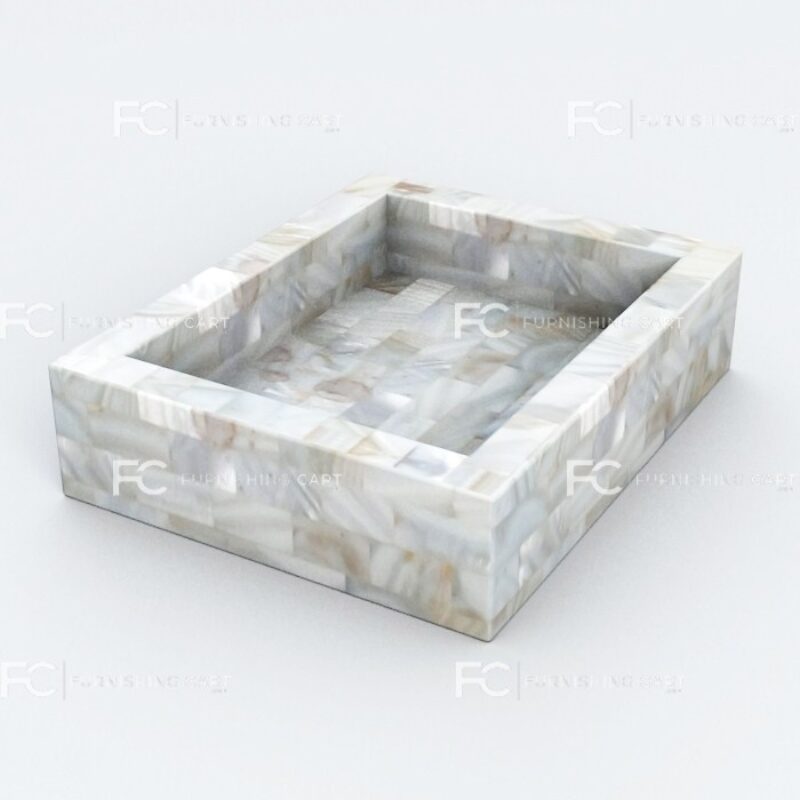 Mother Of Pearl White Soap Dish