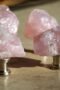 Pink Quartz Stone Tumbled Knobs