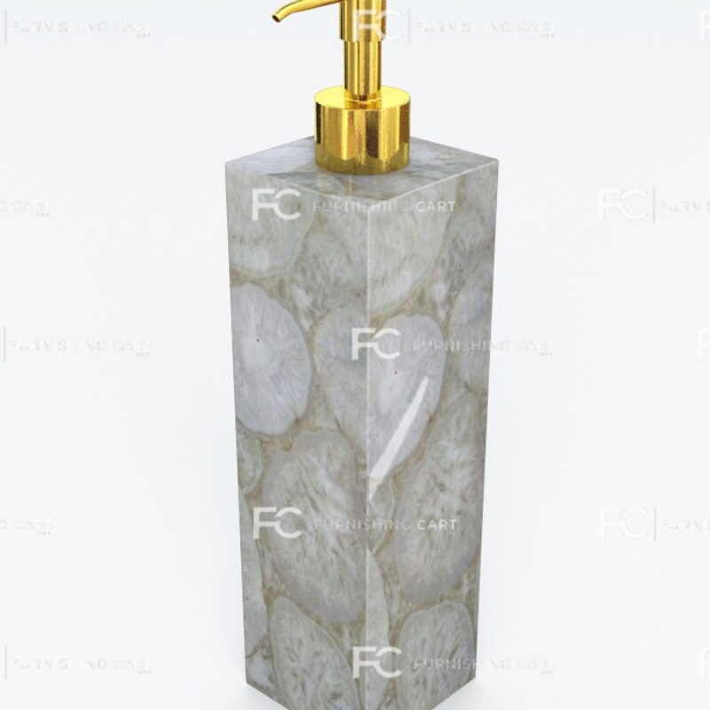 White Agate Soap Dispenser