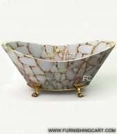 white-quartz-golden-sparkle-freestanding-bathtub-clawfoot-2