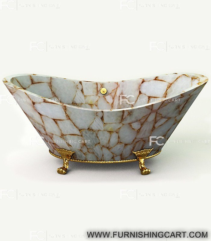 white-quartz-golden-sparkle-freestanding-bathtub-clawfoot-2