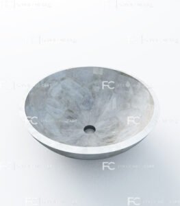 white-quartz-round-wash-basin-vessel-sink-lwb-143-front-image