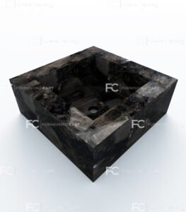 smoky-quartz-square-wash-basin-vessel-sink-lwb-142-depth-image