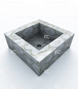 white-agate-square-wash-basin