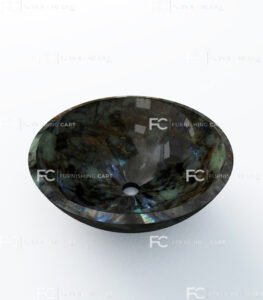 Labradorite Round Wash Basin Vessel Sink LWB-123 - Image 3