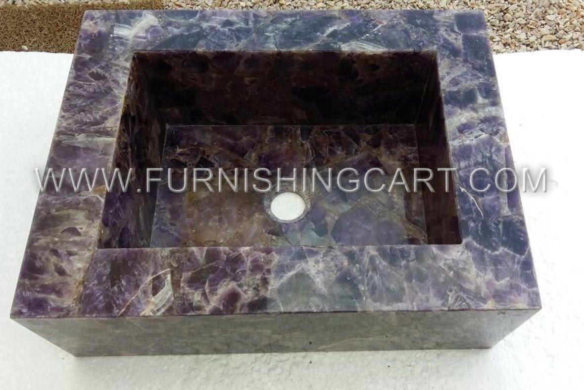 Amethyst Square Wash Basin For Customer Project In Sweden