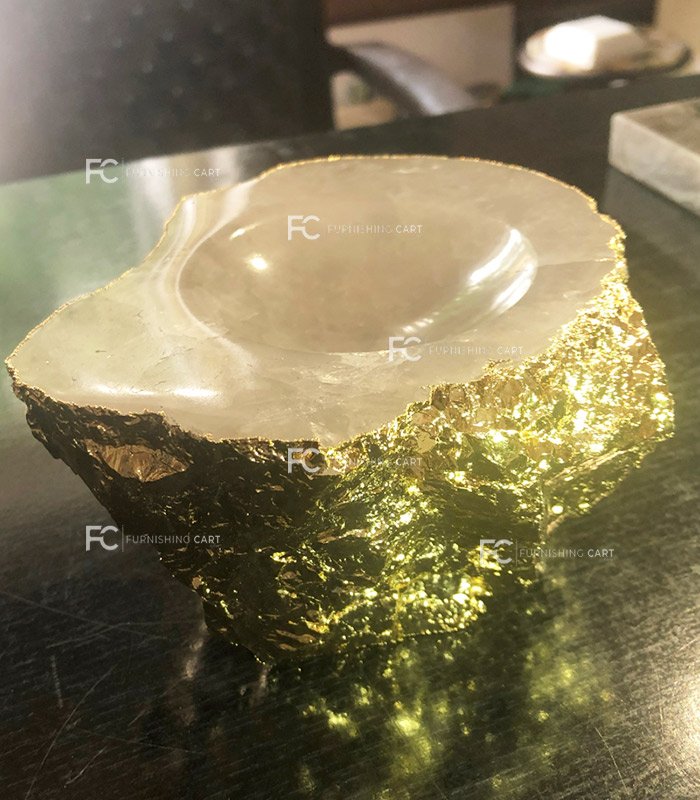 White Quartz Ash Tray-ASH102 - Image 3