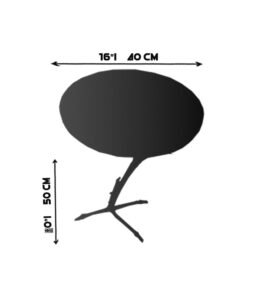 bird-leg table top-size chart