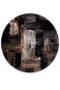 Black Petrified Wood Retro Round Table