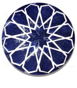 Lapis - Marble Pattern - PD107-Pietra Dura Table Top - Image 2