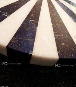 Lapis Marble Rays - PD108 - Pietra Dura Table Top - Image 3