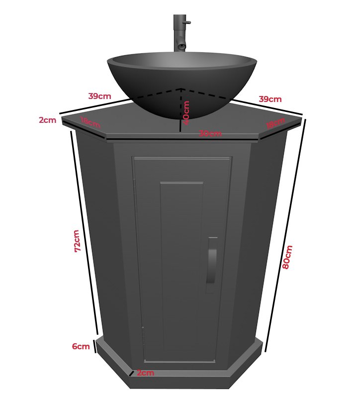 Russian Serpentine Vanity Unit-VU115 - Image 2