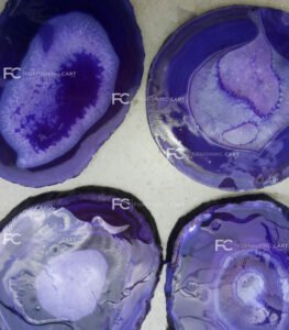 purple-agate-coaster-set-material