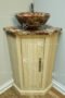 Red Petrified Wood Stone Vanity Unit-VU117 - Image 2