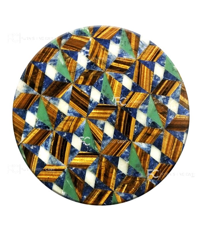 Tiger Eye Margaz Lapis Pietra Table Top