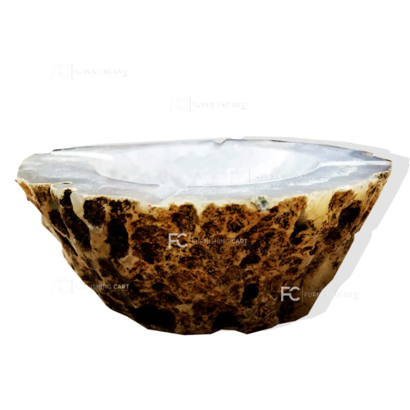 White Agate Ash Tray-ASH109