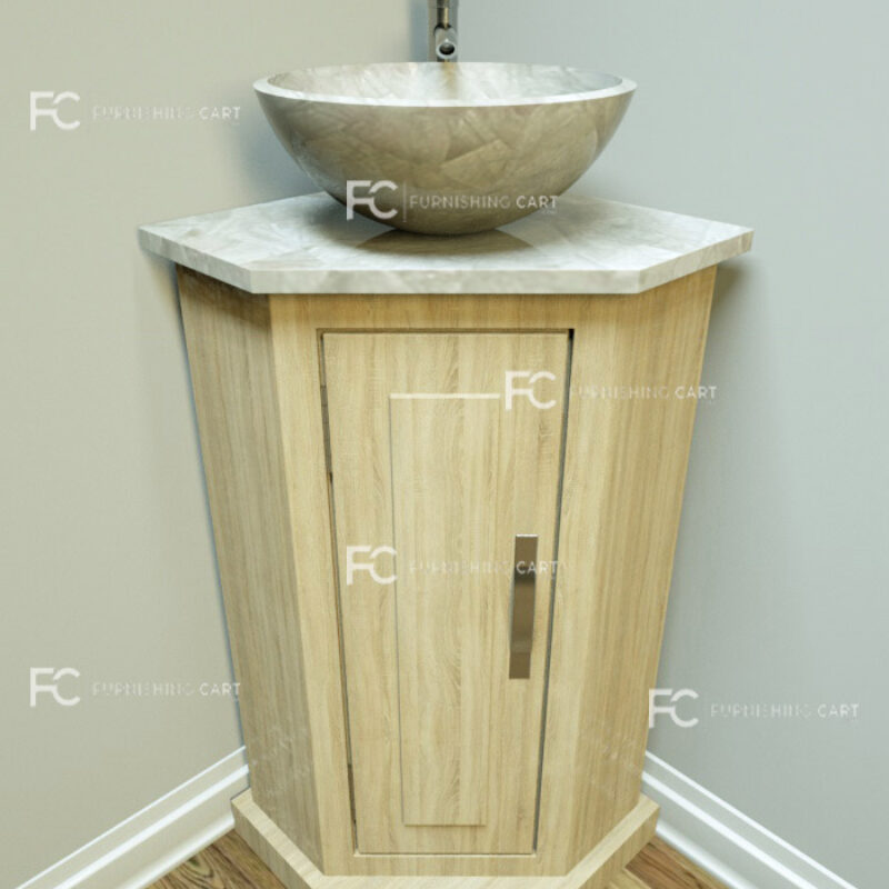 White Crystal Quartz Vanity Unit-VU122