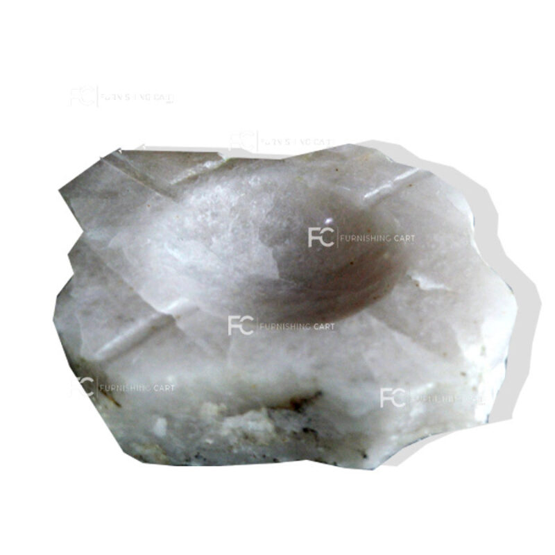 White Quartz Ash Tray-ASH104