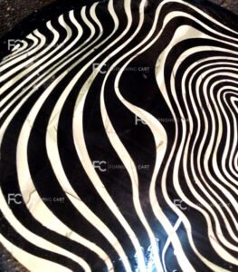 2Zebra Pattern - PD113 - Pietra Dura Table Top - Image 3